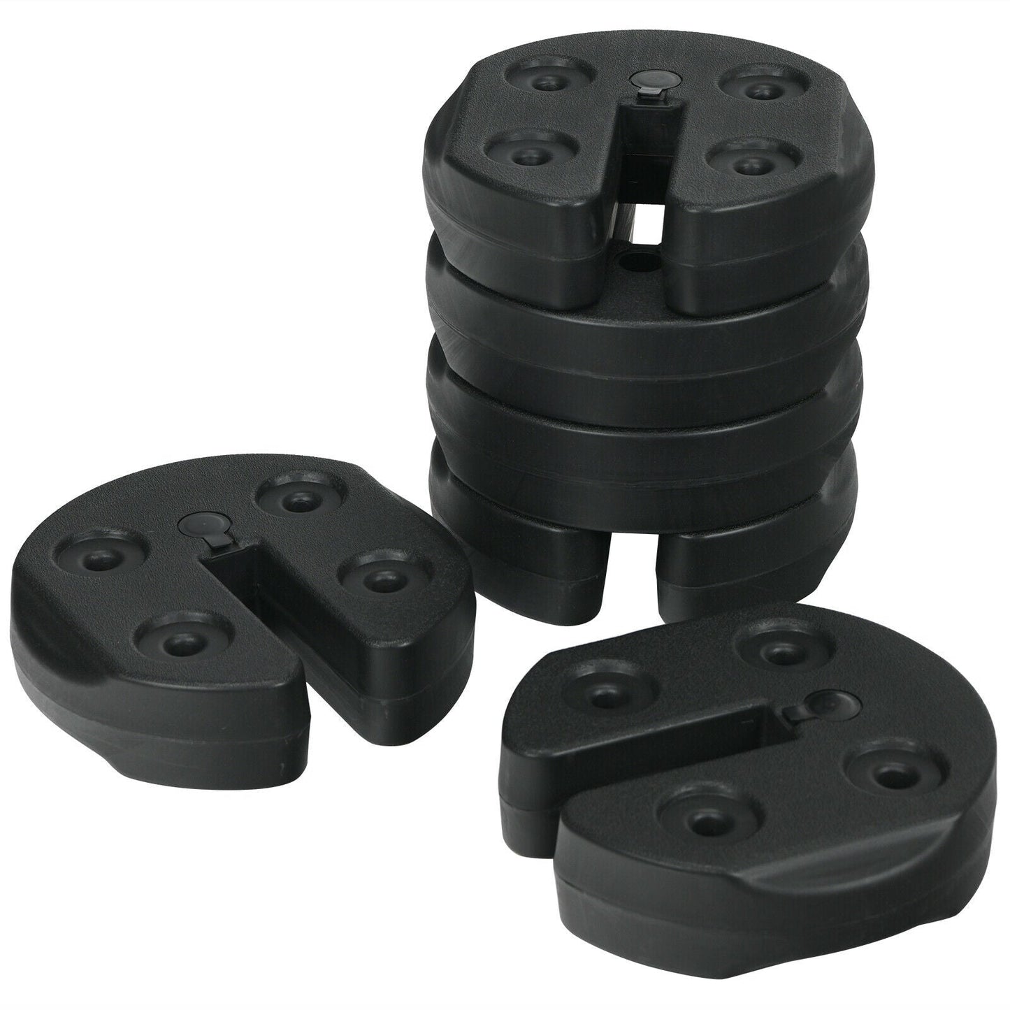 Set of 6 Canopy Weights 30lbs Weight Plate Kit with No-Pinch Design