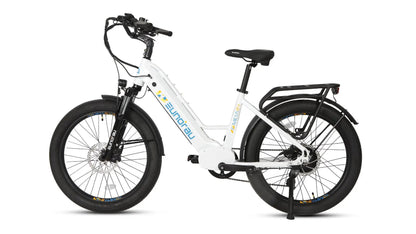 META26 1.0 electric bicycle white frame with fat tires by EUNORAU E-BIKE US on Tampa Home & Garden Store