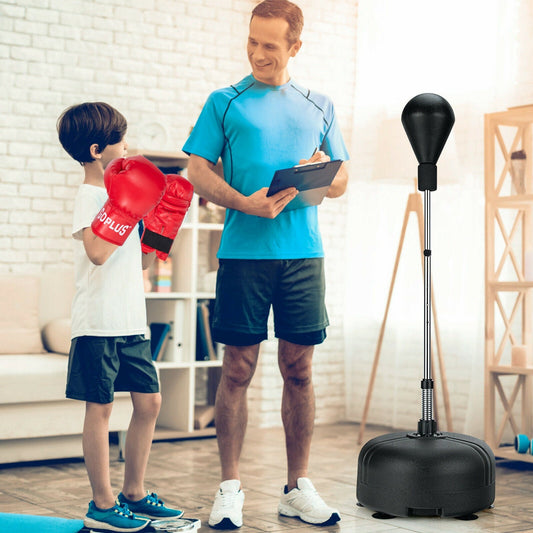 Adjustable Freestanding Punching Bag with Boxing Gloves - Tampa Home & Garden Store