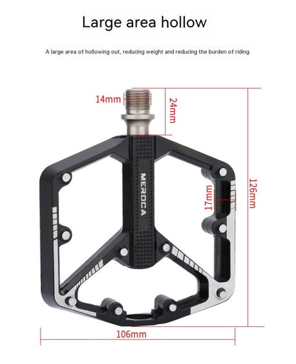 Bicycle pedal Stevvex aluminum alloy flat platform, non-slip, road bike compatible on Tampa Home & Garden Store
