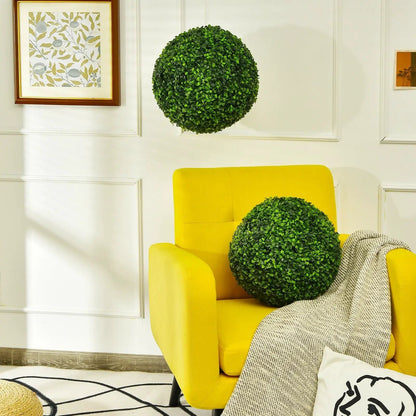 Boxwood Topiary Ball Trees Set and Outdoor Decor