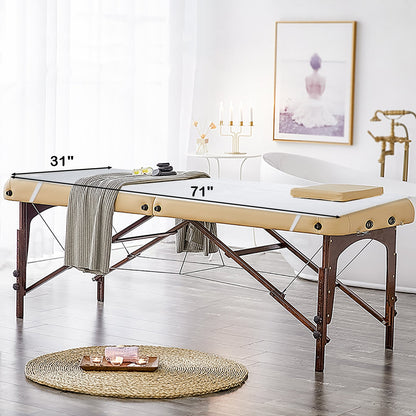 Calentador de cama de masaje de 71 x 31 pulgadas con 5 ajustes de calor