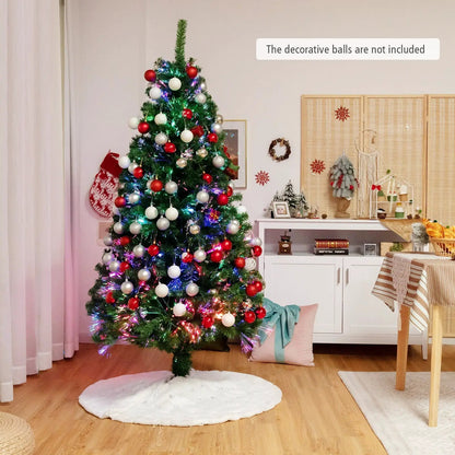 6-Foot Pre-lit Fiber Optic Christmas Tree