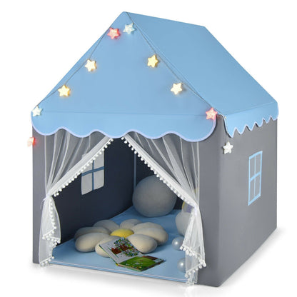 GemGear Kids Playhouse Tent with blue canopy and star string lights on Tampa Home & Garden Store