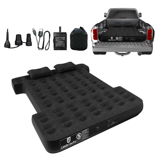Truck bed air mattress Umbrauto 5.5–5.8 ft black/grey with detachable pump on Tampa Home & Garden Store