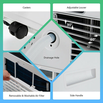 Aire acondicionado portátil de 8.000 BTU 3 en 1