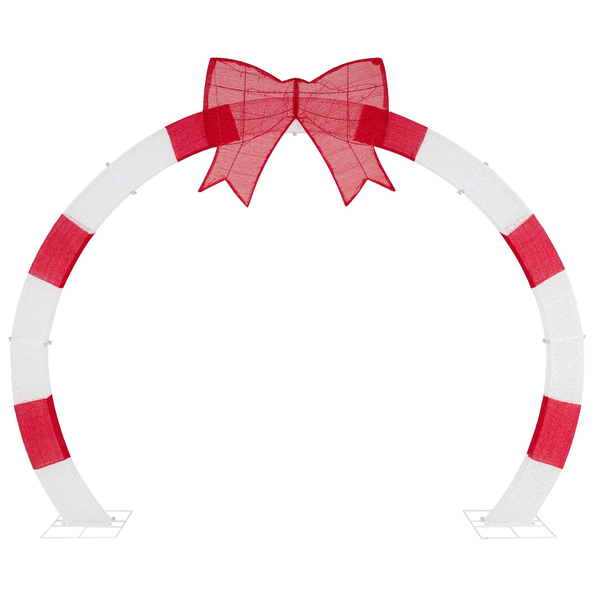 10.4 ft Christmas Archway red and white striped ring with red bow LED lights DirectDeals on Tampa Home & Garden Store