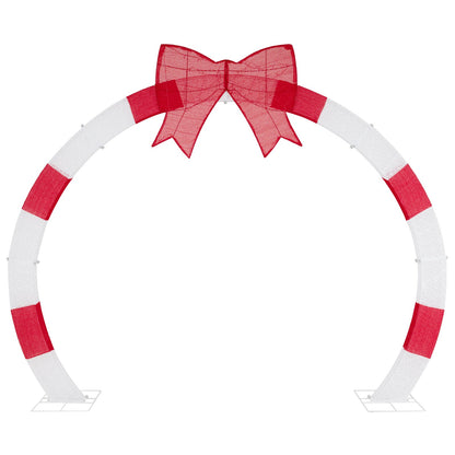 10.4 ft Christmas Archway red and white striped ring with red bow LED lights DirectDeals on Tampa Home & Garden Store