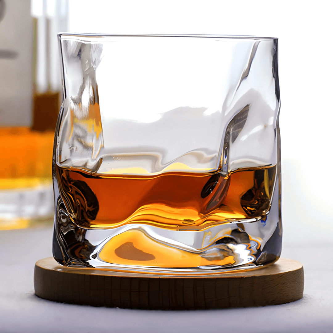 Hoshi Handcrafted Crystal Whisky Glass with Grip