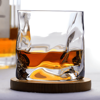 Hoshi Handcrafted Crystal Whisky Glass with Grip