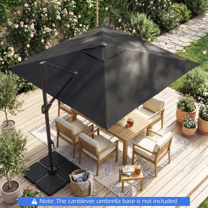 Cantilever Patio Umbrella Solar LED Lights