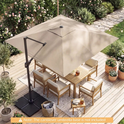 Cantilever Patio Umbrella Solar LED Lights