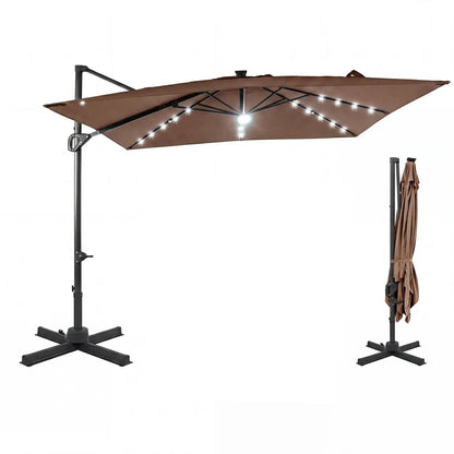 Cantilever Patio Umbrella Solar LED Lights