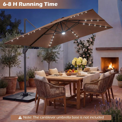 Cantilever Patio Umbrella Solar LED Lights