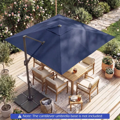 Cantilever Patio Umbrella Solar LED Lights