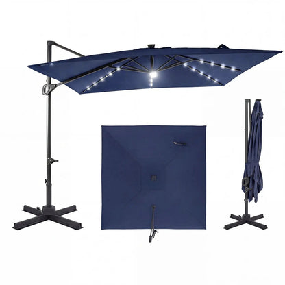 Cantilever Patio Umbrella Solar LED Lights