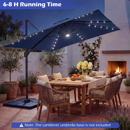 Cantilever Patio Umbrella Solar LED Lights