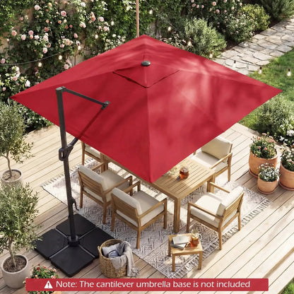 Cantilever Patio Umbrella Solar LED Lights