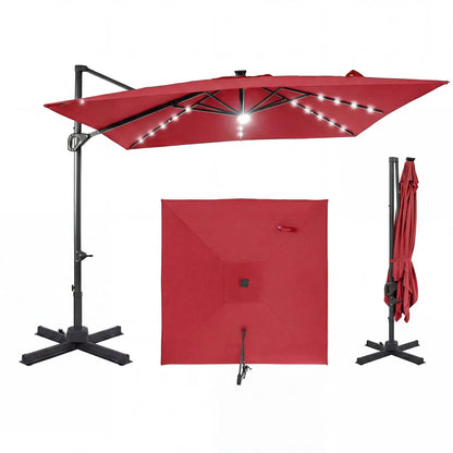 Cantilever Patio Umbrella Solar LED Lights