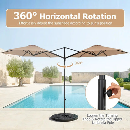 Cantilever Patio Umbrella 10 ft 360 Rotation