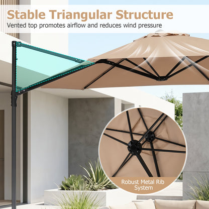 Cantilever Patio Umbrella 10 ft 360 Rotation