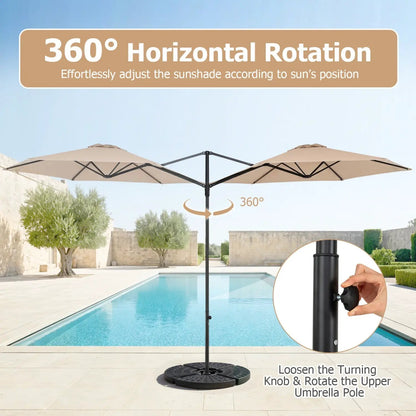 Cantilever Patio Umbrella 10 ft 360 Rotation