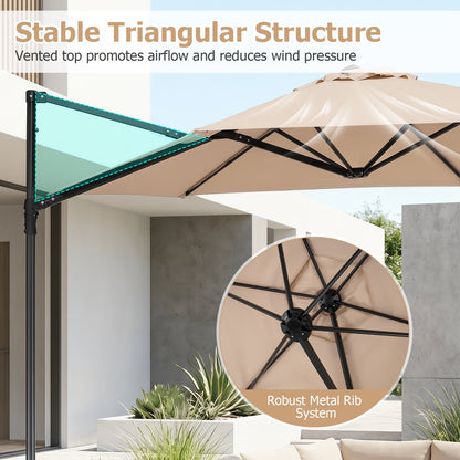Cantilever Patio Umbrella 10 ft 360 Rotation