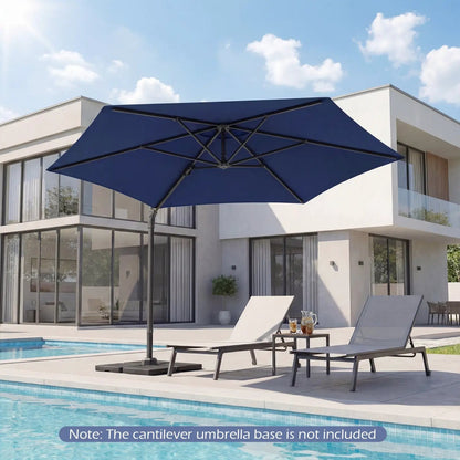 10 ft Patio Cantilever Umbrella 360 Rotation