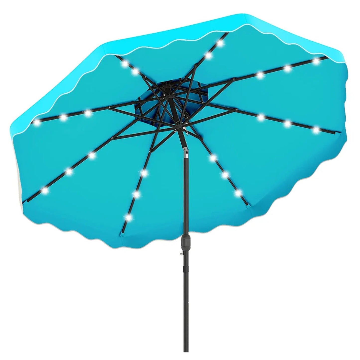 Solar LED Patio Umbrella for Deck and Pool
