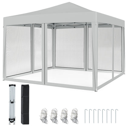 10 x 10 Feet Pop-up Canopy Tent Gazebo Canopy for Outdoor