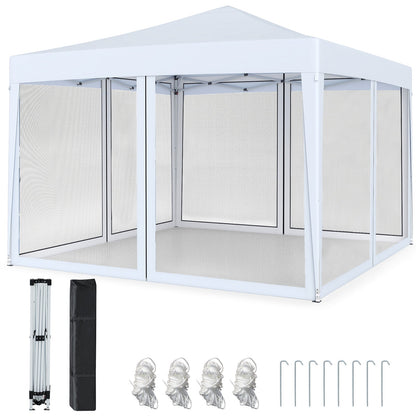10 x 10 Feet Pop-up Canopy Tent Gazebo Canopy for Outdoor