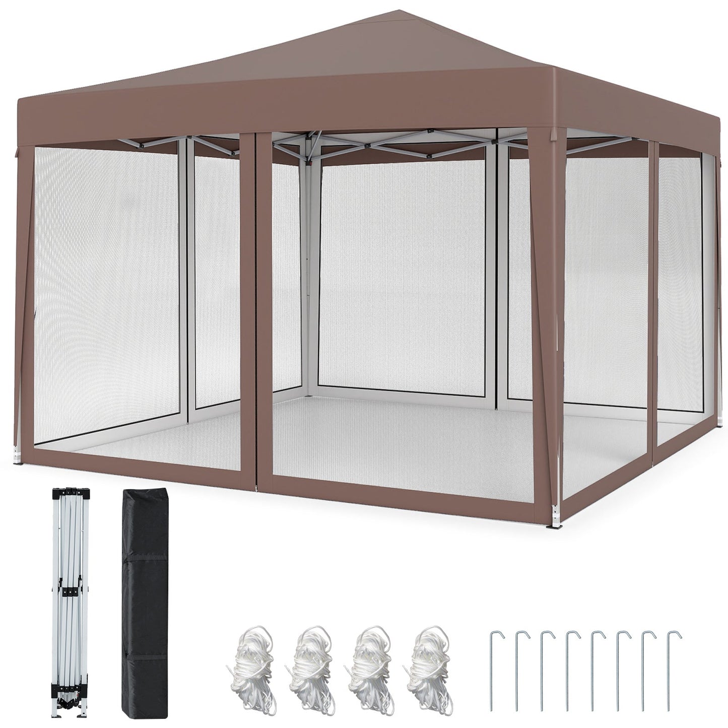 10 x 10 Feet Pop-up Canopy Tent Gazebo Canopy for Outdoor