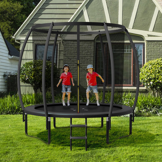 10 Feet ASTM Approved Recreational Trampoline with Ladder - Tampa Home & Garden Store