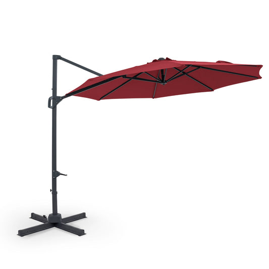 10 Feet Patio Cantilever Umbrella with Easy Tilt