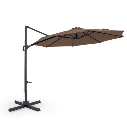 10 Feet Patio Cantilever Umbrella with Easy Tilt