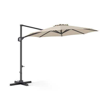 10 Feet Patio Cantilever Umbrella with Easy Tilt