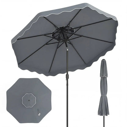 10 Ft Patio Umbrella With Push Tilt and Crank