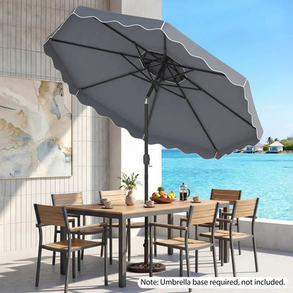 10 Ft Patio Umbrella With Push Tilt and Crank