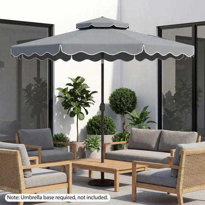 10 Ft Patio Umbrella With Push Tilt and Crank