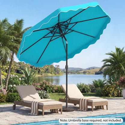 10 Ft Patio Umbrella With Push Tilt and Crank
