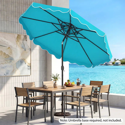 10 Ft Patio Umbrella With Push Tilt and Crank