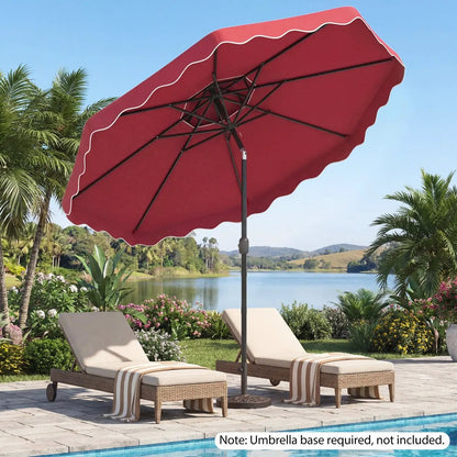 10 Ft Patio Umbrella With Push Tilt and Crank