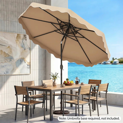 10 Ft Patio Umbrella With Push Tilt and Crank