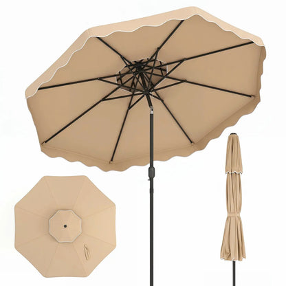 10 Ft Patio Umbrella With Push Tilt and Crank