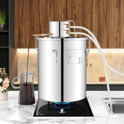Exprimidor de 40 L con dos jarras de acero inoxidable