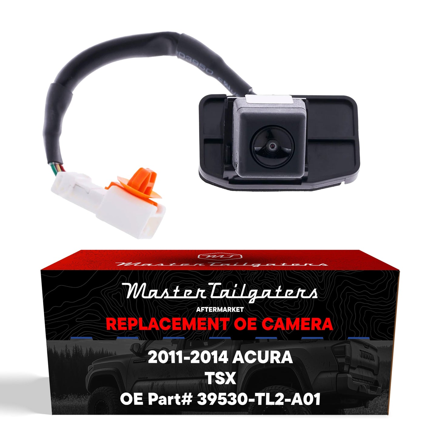 Backup camera Master Tailgaters for Acura TSX 2011–2014, Part #39530-TL2-A01, wiring harness on Tampa Home & Garden Store