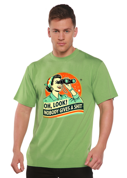 Funny Retro Woman Unisex Bamboo/Cotton Graphic T-Shirt lime green Spun Bamboo on Tampa Home & Garden Store