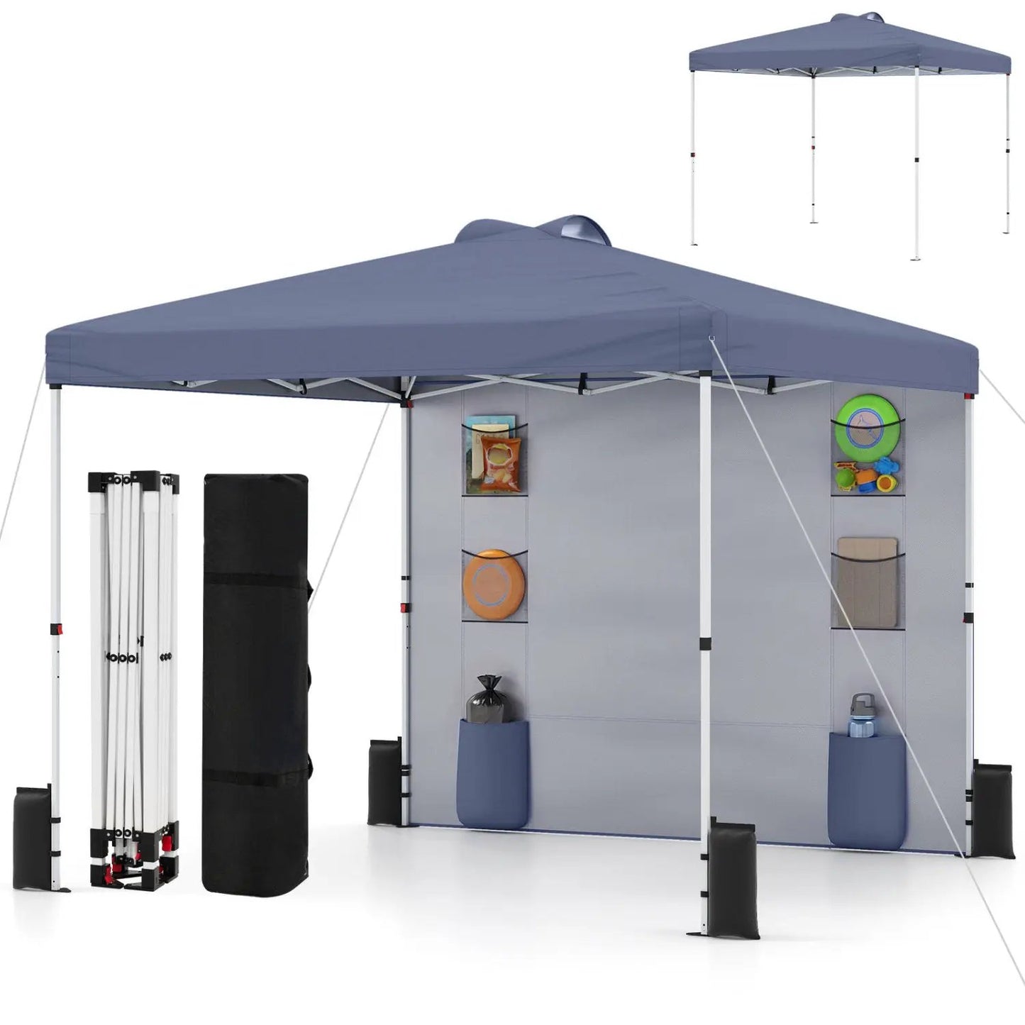 10x10 Pop Up Canopy Tent Sidewalls Pockets