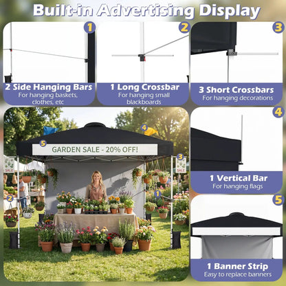 10x10 Pop Up Canopy Tent With Roller Bag