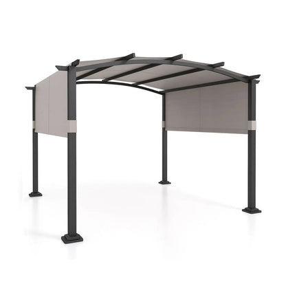 Outdoor Pergola 10x10 Modern Arched Patio Shelter